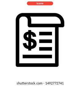 document icon isolated sign symbol vector illustration - high quality black style vector icons
