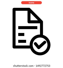 document icon isolated sign symbol vector illustration - high quality black style vector icons
