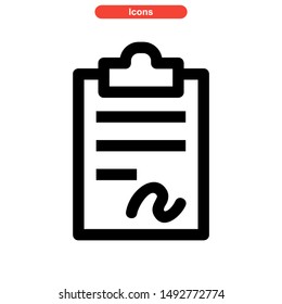 document icon isolated sign symbol vector illustration - high quality black style vector icons
