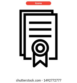 document icon isolated sign symbol vector illustration - high quality black style vector icons
