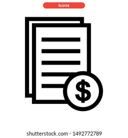 document icon isolated sign symbol vector illustration - high quality black style vector icons
