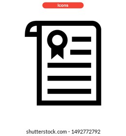document icon isolated sign symbol vector illustration - high quality black style vector icons
