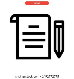 document icon isolated sign symbol vector illustration - high quality black style vector icons

