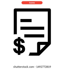 document icon isolated sign symbol vector illustration - high quality black style vector icons
