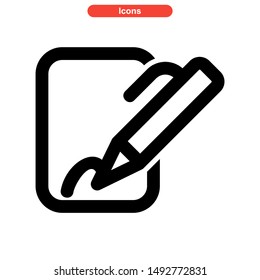 document icon isolated sign symbol vector illustration - high quality black style vector icons
