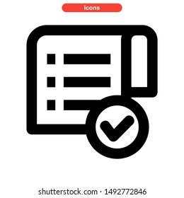 document icon isolated sign symbol vector illustration - high quality black style vector icons
