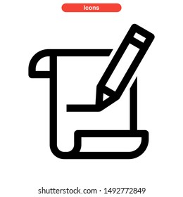 document icon isolated sign symbol vector illustration - high quality black style vector icons
