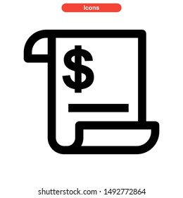 document icon isolated sign symbol vector illustration - high quality black style vector icons
