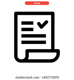 document icon isolated sign symbol vector illustration - high quality black style vector icons
