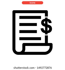 document icon isolated sign symbol vector illustration - high quality black style vector icons
