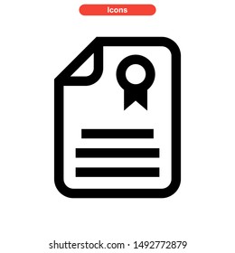 document icon isolated sign symbol vector illustration - high quality black style vector icons
