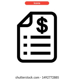 document icon isolated sign symbol vector illustration - high quality black style vector icons
