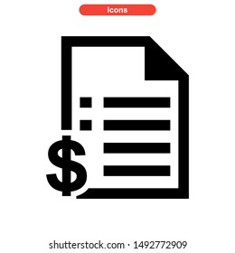 document icon isolated sign symbol vector illustration - high quality black style vector icons
