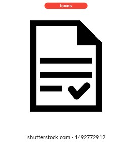 document icon isolated sign symbol vector illustration - high quality black style vector icons
