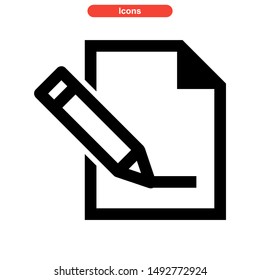 document icon isolated sign symbol vector illustration - high quality black style vector icons
