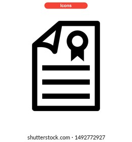 document icon isolated sign symbol vector illustration - high quality black style vector icons
