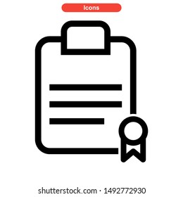 document icon isolated sign symbol vector illustration - high quality black style vector icons
