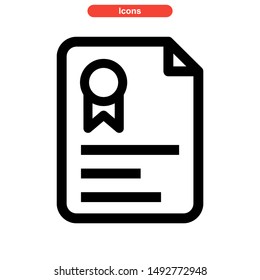 document icon isolated sign symbol vector illustration - high quality black style vector icons
