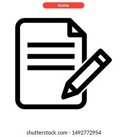 document icon isolated sign symbol vector illustration - high quality black style vector icons

