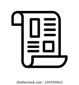 document icon isolated sign symbol vector illustration - high quality black style vector icons
