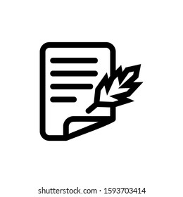document icon isolated sign symbol vector illustration - high quality black style vector icons
