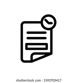 document icon isolated sign symbol vector illustration - high quality black style vector icons
