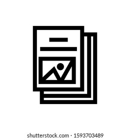 document icon isolated sign symbol vector illustration - high quality black style vector icons
