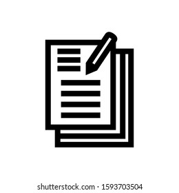 document icon isolated sign symbol vector illustration - high quality black style vector icons
