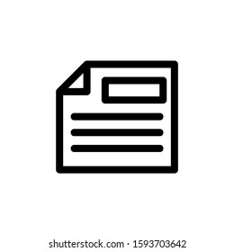 document icon isolated sign symbol vector illustration - high quality black style vector icons
