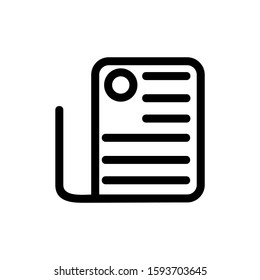 document icon isolated sign symbol vector illustration - high quality black style vector icons

