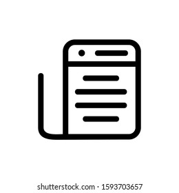 document icon isolated sign symbol vector illustration - high quality black style vector icons
