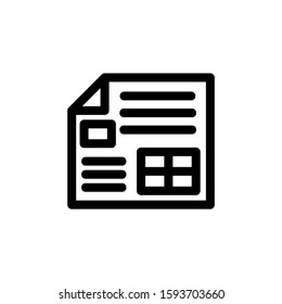 document icon isolated sign symbol vector illustration - high quality black style vector icons
