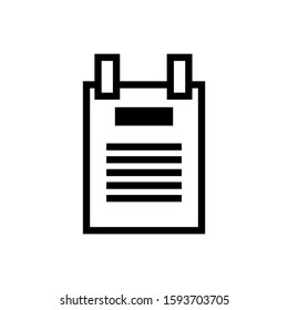 document icon isolated sign symbol vector illustration - high quality black style vector icons
