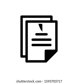 document icon isolated sign symbol vector illustration - high quality black style vector icons
