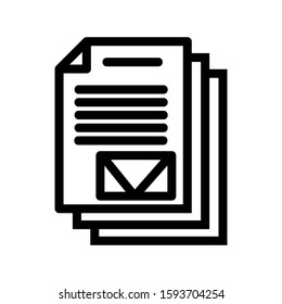 document icon isolated sign symbol vector illustration - high quality black style vector icons

