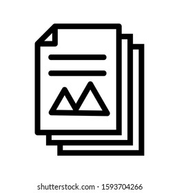 document icon isolated sign symbol vector illustration - high quality black style vector icons

