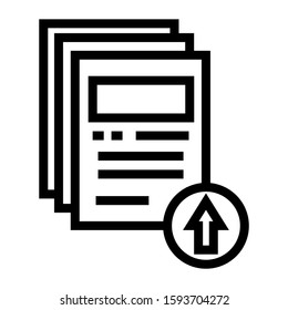 document icon isolated sign symbol vector illustration - high quality black style vector icons
