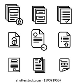 document icon isolated sign symbol vector illustration - Collection of high quality black style vector icons
