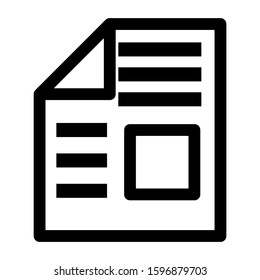 document icon isolated sign symbol vector illustration - high quality black style vector icons
