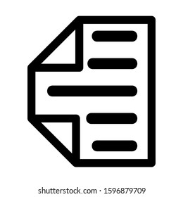 document icon isolated sign symbol vector illustration - high quality black style vector icons
