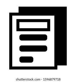 document icon isolated sign symbol vector illustration - high quality black style vector icons
