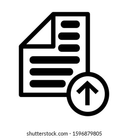 document icon isolated sign symbol vector illustration - high quality black style vector icons
