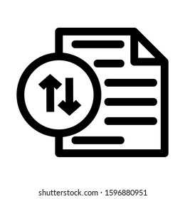 document icon isolated sign symbol vector illustration - high quality black style vector icons
