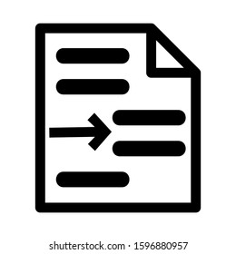 document icon isolated sign symbol vector illustration - high quality black style vector icons
