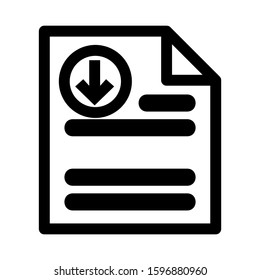 document icon isolated sign symbol vector illustration - high quality black style vector icons
