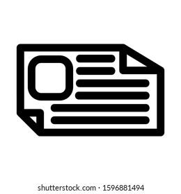 document icon isolated sign symbol vector illustration - high quality black style vector icons
