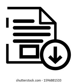 document icon isolated sign symbol vector illustration - high quality black style vector icons
