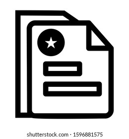 document icon isolated sign symbol vector illustration - high quality black style vector icons
