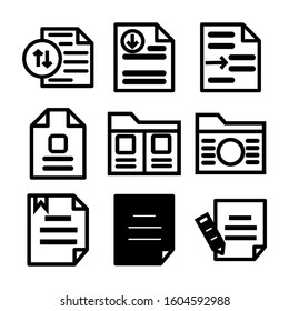 document icon isolated sign symbol vector illustration - Collection of high quality black style vector icons
