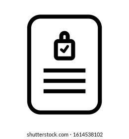 document icon isolated sign symbol vector illustration - high quality black style vector icons
